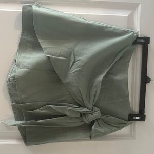 NWT Francesca’s Sage Green Wrap Skirt